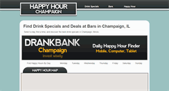 Desktop Screenshot of drinkspecialschampaign.com