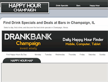Tablet Screenshot of drinkspecialschampaign.com